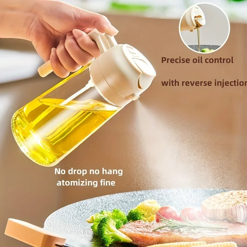 2 in 1 Oil Spray Dispenser Bottle